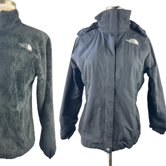 The North Face Jackets & Blazers - The North Face Hyvent Jacket 2 Piece Shell Fleece Womens Size Large Black
